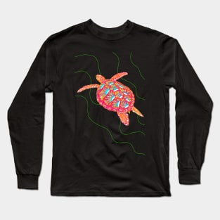 Hawksbill turtle (Eretmochelys imbricata) v2 Long Sleeve T-Shirt